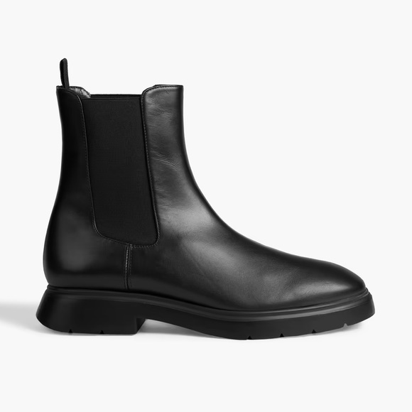 STUART WEITZMAN Mckenzee Leather Chelsea Boots in Black Chunky 90s Y2K Booties - Picture 2 of 15